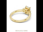 Load and play video in Gallery viewer, 1.7 ct Radiant Emerald Trilogy Lab-Grown Diamond Ring | Yellow Gold | Maylaya Gems
