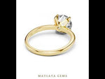 Load and play video in Gallery viewer, 1.5 ct Round Lab-Grown Diamond Ring — Yellow Gold | Maylaya Gems
